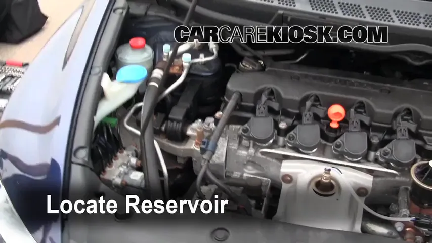 2007 Honda Civic LX 1.8L 4 Cyl. Sedan (4 Door) Windshield Washer Fluid Add Fluid